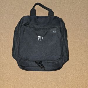 LL Bean Personal Organizer Hanging Travel Toiletry Bag Medium Black (B3)